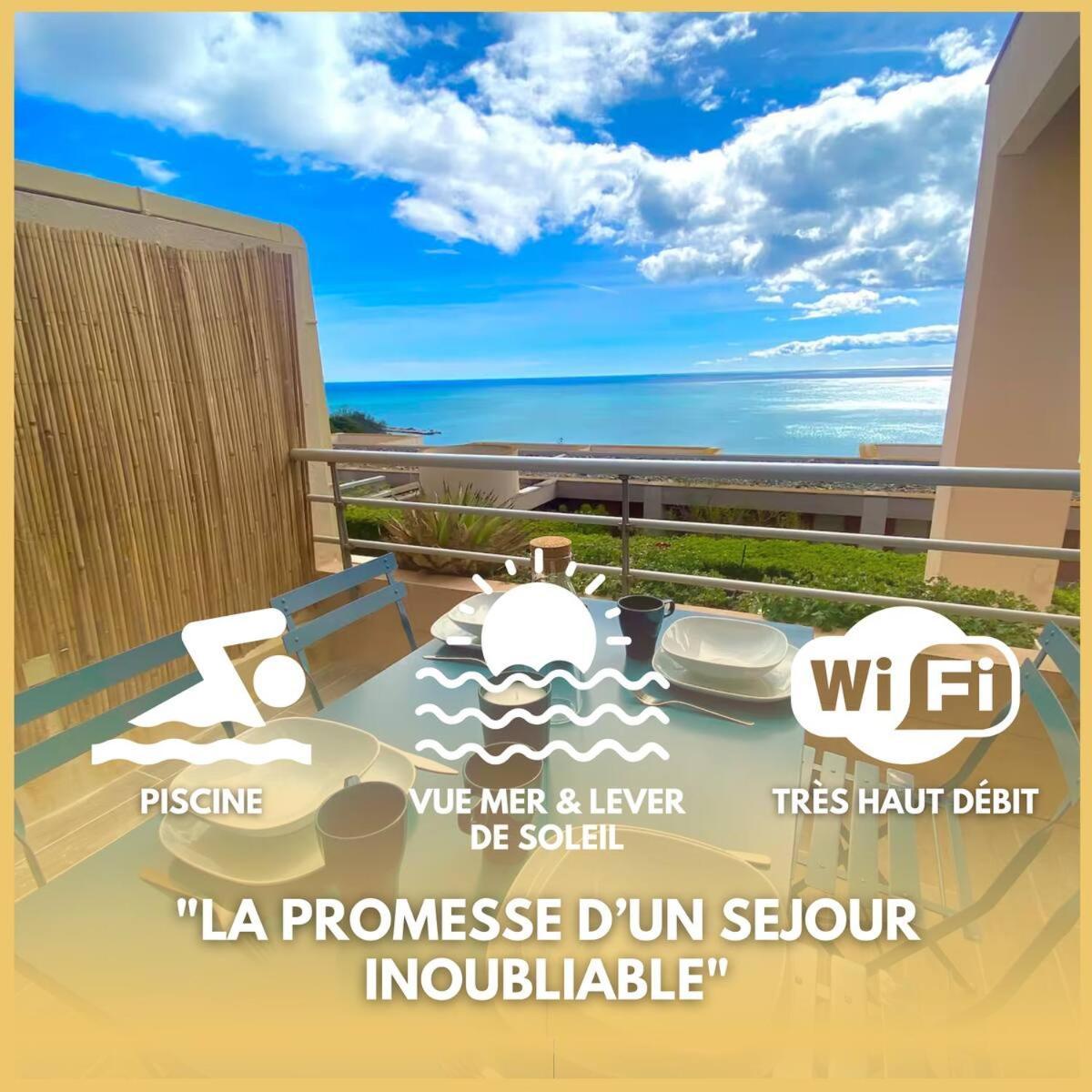 Le Calypso, Magnifique Appartement Piscine Et Vue Somptueuse Сет Экстерьер фото